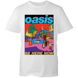 Oasis - Be Here Now Illustration Uni Wht  in the group MERCHANDISE / T-shirt / Nyheter / Pop-Rock at Bengans Skivbutik AB (5546504r)