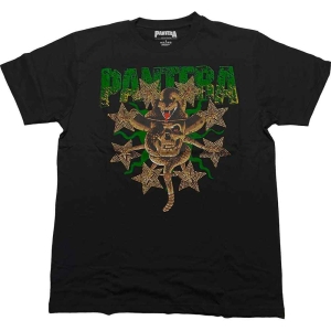 Pantera - Skull And Snake Diamante Uni Bl  in the group MERCHANDISE / T-shirt / Heavy Metal at Bengans Skivbutik AB (5546649r)