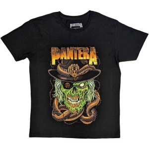 Pantera - Snake & Skull Uni Bl  in the group MERCHANDISE / T-shirt / Nyheter / Hårdrock at Bengans Skivbutik AB (5546650r)