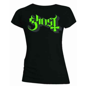 Ghost - Green/Grey Keyline Logo Skinny Lady Bl   (L) in the group MERCHANDISE / T-shirt / Heavy Metal at Bengans Skivbutik AB (5546657)