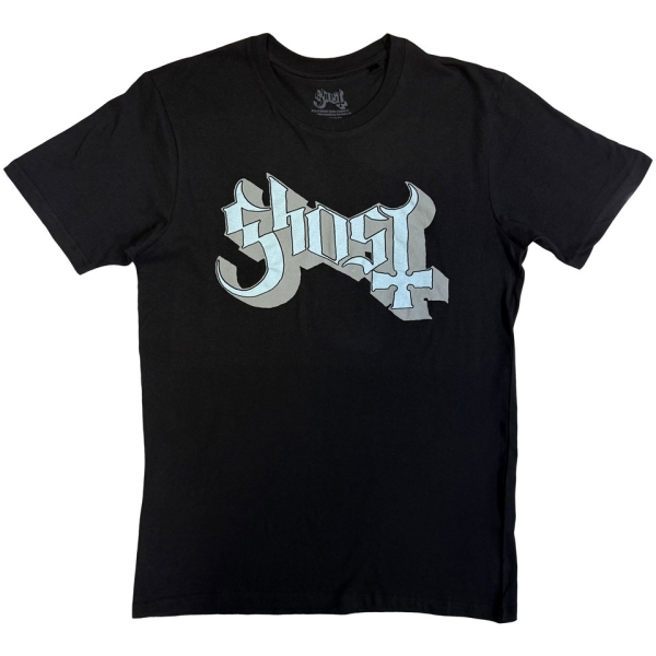 Ghost - Blue/Grey Keyline Logo Uni Bl T-Shirt in the group MERCH / Clothing / T-shirts at Bengans Skivbutik AB (5546767r)