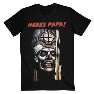 Ghost - Here's Papa Fp Uni Bl  in the group MERCHANDISE / T-shirt / Heavy Metal at Bengans Skivbutik AB (5546787r)