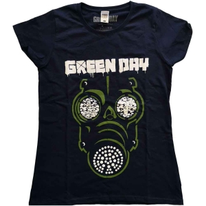 Green Day - Green Mask Lady Navy in the group MERCHANDISE / T-shirt / Nyheter / Punk at Bengans Skivbutik AB (5547143r)