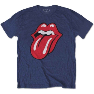 Rolling Stones - Classic Tongue Boys T-Shirt Navy in the group MERCHANDISE / Merch / Nyheter / Pop-Rock at Bengans Skivbutik AB (5547695)