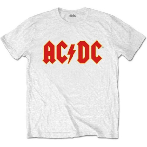 Ac/Dc - Packaged Logo Boys T-Shirt Wht in the group MERCHANDISE / Merch / Hårdrock at Bengans Skivbutik AB (5548608r)