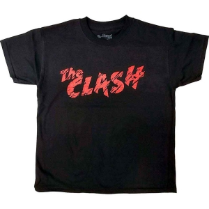 The Clash - Logo Boys T-Shirt Bl in the group MERCHANDISE / Merch / Nyheter / Punk at Bengans Skivbutik AB (5548675r)
