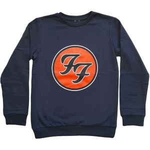 Foo Fighters - Ff Logo Boys Blue Sweatshirt in the group MERCHANDISE / Merch / Nyheter / Pop-Rock at Bengans Skivbutik AB (5548686r)