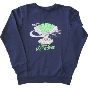Green Day - Welcome To Paradise Boys Blue Sweatshirt in the group MERCHANDISE / Merch / Nyheter / Punk at Bengans Skivbutik AB (5548693r)