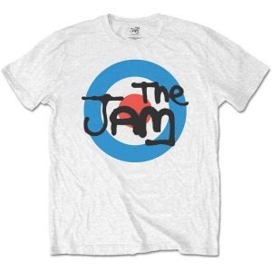 The Jam - Spray Target Logo Boys T-Shirt Wht in the group MERCHANDISE / Merch / Nyheter / Pop-Rock at Bengans Skivbutik AB (5548732r)