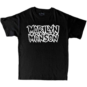 Marilyn Manson - Classic Logo Boys T-Shirt Bl in the group MERCHANDISE / Merch / Nyheter / Hårdrock at Bengans Skivbutik AB (5548758r)