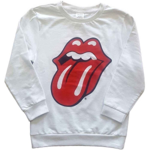 Rolling Stones - Classic Tongue Boys T-Shirt Wht Sw in the group MERCHANDISE / Merch / Nyheter / Pop-Rock at Bengans Skivbutik AB (5548821r)