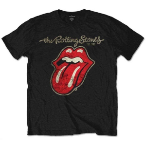 Rolling Stones - Plastered Tongue Boys T-Shirt Bl in the group MERCHANDISE / Merch / Nyheter / Pop-Rock at Bengans Skivbutik AB (5548825r)