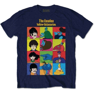 The Beatles - Yellowsub  Characters Boys T-Shirt Navy in the group MERCHANDISE / Merch / Pop-Rock at Bengans Skivbutik AB (5548871r)