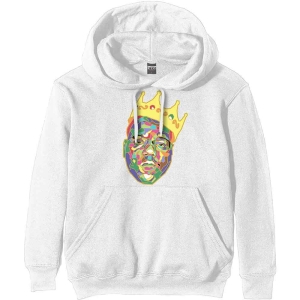 Biggie Smalls - Biggie Crown Uni Wht Hoodie in the group OTHER / Övrigt / at Bengans Skivbutik AB (5552074r)