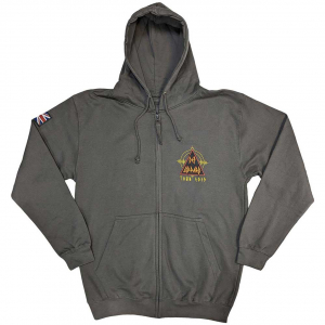 Def Leppard - Logo Tour 2019 Char Zip Hoodie  in the group OTHER / Övrigt /  at Bengans Skivbutik AB (5552149r)