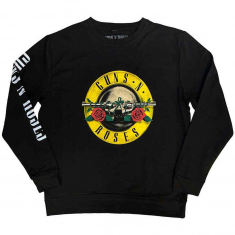 Guns N Roses - Classic Logo Uni Bl Sweatshirt  in the group MERCHANDISE / Sweatshirt / Heavy Metal at Bengans Skivbutik AB (5552578r)