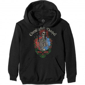 Grateful Dead - Floral Stealie Uni Bl Hoodie  in the group OTHER / Övrigt /  at Bengans Skivbutik AB (5552596r)