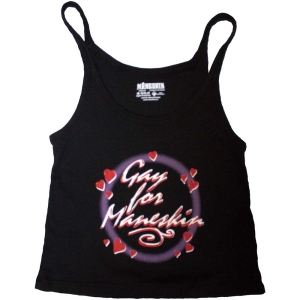 Maneskin - Gay For Maneskin Uni Bl Tank Top in the group MERCHANDISE / T-shirt / Pop-Rock at Bengans Skivbutik AB (5553266)