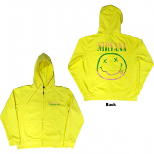 Nirvana - Sorbet Ray Happy Face Yell Zip Hoodie  in the group OTHER / Övrigt /  at Bengans Skivbutik AB (5553908r)