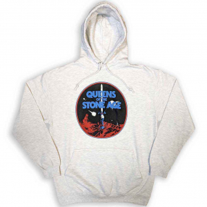 Queens Of The Stone Age - Branca Sword Grey Hoodie  in the group OTHER / Övrigt /  at Bengans Skivbutik AB (5553956r)