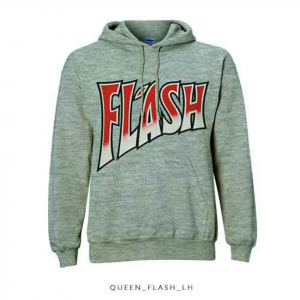 Queen - Flash Uni Grey Hoodie  in the group OTHER / Övrigt /  at Bengans Skivbutik AB (5553957r)