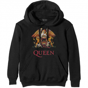 Queen - Classic Crest Bl Hoodie  in the group OTHER / Övrigt /  at Bengans Skivbutik AB (5553961r)