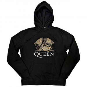 Queen - Crest Uni Bl Hoodie  in the group OTHER / Övrigt /  at Bengans Skivbutik AB (5553965r)