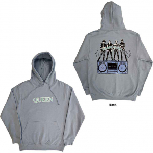 Queen - Radio Ga Ga Back Lht Blue Hoodie  in the group OTHER / Övrigt /  at Bengans Skivbutik AB (5553966r)