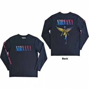 Nirvana - Angelic Gradient Navy Longsleeve  in the group OTHER / Övrigt /  at Bengans Skivbutik AB (5554096r)