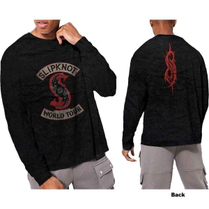Slipknot - Patched Up Bl Dip-Dye Longsleeve in the group MERCHANDISE / T-shirt / Heavy Metal at Bengans Skivbutik AB (5554915r)