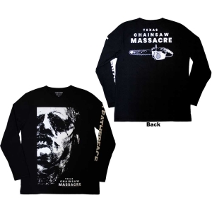Texas Chainsaw Massacre - Leather Face Uni Bl Longsleeve  in the group MERCHANDISE / T-shirt / Heavy Metal at Bengans Skivbutik AB (5555504r)