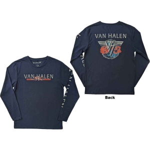 Van Halen - 84 Tour Navy Longsleeve  in the group MERCHANDISE / T-shirt / Heavy Metal at Bengans Skivbutik AB (5555677r)
