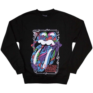 Rolling Stones  - Colour Swirls Bl Sweatshirt in the group MERCHANDISE / Sweatshirt / Pop-Rock at Bengans Skivbutik AB (5556048r)