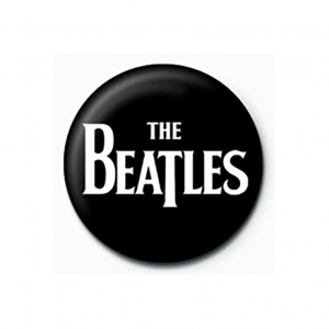 The Beatles  - White Logo Pinbadge in the group MERCHANDISE / Pin-Button Badge / Pop-Rock at Bengans Skivbutik AB (5556242)