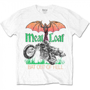 Meat Loaf - Bat Out Of Hell Wht T-Shirt in the group OTHER / Övrigt /  at Bengans Skivbutik AB (5556658r)