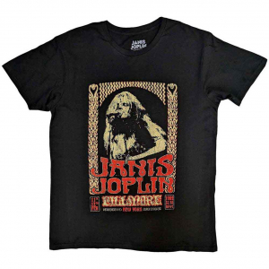 Janis Joplin - Vintage Poster Uni Bl T-Shirt  (M) in the group OTHER / Övrigt /  at Bengans Skivbutik AB (5556703)