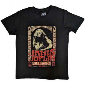Janis Joplin - Vintage Poster Uni Bl T-Shirt  (XL) in the group OTHER / Övrigt /  at Bengans Skivbutik AB (5556705)