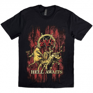 Slayer - Hell Awaits Uni Bl T-Shirt  (XL) in the group OTHER / Övrigt /  at Bengans Skivbutik AB (5556795)