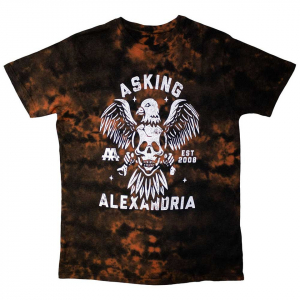 Asking Alexandria - Eagle Skull Uni Red Dip-Dye T-Shirt in the group OTHER / Övrigt /  at Bengans Skivbutik AB (5557229r)