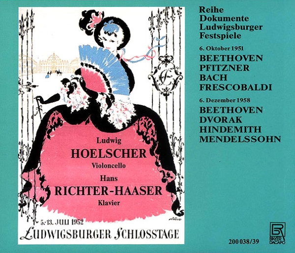 Beethoven/Pfitzner/Bach J..S./Fres - Ludwig Hoelscher Edition Vol. 8 in the group CD / Bestsellers at Bengans Skivbutik AB (5562167)