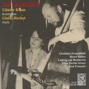 Frescobaldi/Eccles/Beethoven/Parish - Works For Double Bass & Harp in the group CD / Klassiskt at Bengans Skivbutik AB (5562279)
