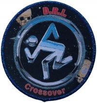D.R.I. - Patch Crossover Blue Border (9,3 Cm in the group MERCHANDISE / Patch / Heavy Metal at Bengans Skivbutik AB (5562687)