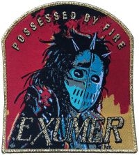 Exhumer - Patch Possessed By Fire Gold Border in the group MERCHANDISE / Patch / Heavy Metal at Bengans Skivbutik AB (5562692)