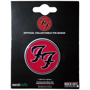 Foo Fighters - Ff Logo Pin Badge in the group MERCHANDISE / Pin-Button Badge / Pop-Rock at Bengans Skivbutik AB (5562878)