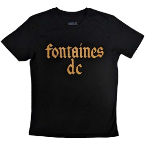 Fontaines D.C. - Gothic Logo Uni Bl T-Shirt  (XL) in the group MERCHANDISE / T-shirt / Pop-Rock at Bengans Skivbutik AB (5563367)
