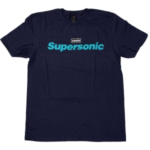 Oasis - Supersonic Title Colour Navy T-Shirt  (XL) in the group MERCHANDISE / T-shirt / Pop-Rock at Bengans Skivbutik AB (5564164)