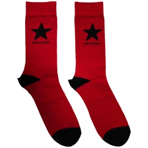 David Bowie - Blackstar Uni Red Socks (Eu 39-45) in the group MERCHANDISE /  /  at Bengans Skivbutik AB (5564493)