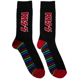 Kiss - Red Logo & Stripes Bl Socks (Eu 39-45) in the group MERCHANDISE /  /  at Bengans Skivbutik AB (5564505)