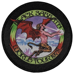 Black Sabbath - World Tour 1978 Printed Patch in the group MERCHANDISE / Patch / Heavy Metal at Bengans Skivbutik AB (5565563)