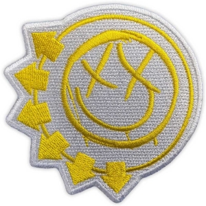 Blink 182 - Yellow Six-Arrow Smile Woven Patch in the group MERCHANDISE / Patch / Punk at Bengans Skivbutik AB (5565565)